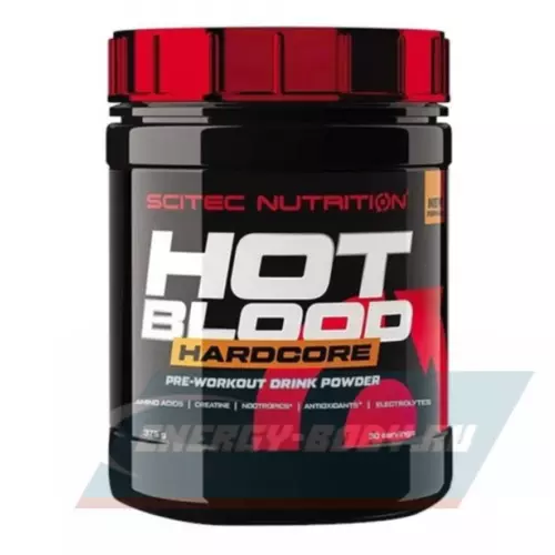 Предтерник Scitec Nutrition Hot Blood Hardcore Розовый лимонад, 375 г