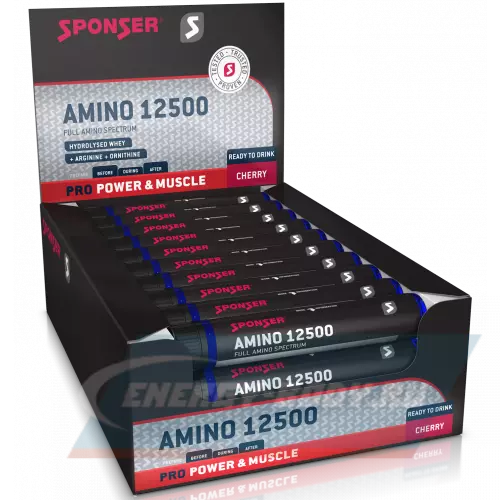 Аминокислотны SPONSER PRO AMINO 12500 Вишня, 30 x 25 мл