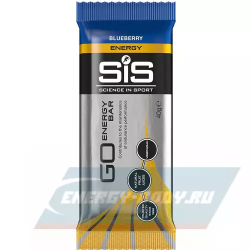 Батончик энергетический SCIENCE IN SPORT (SiS) GO Energy Bar Голубика, 1 батончик