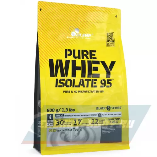 Протеин OLIMP Pure Whey Isolate 95 CFM Клубника, 600 г