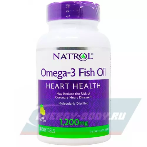 Omega 3 Natrol Omega-3 Fish Oil 1200 mg 60 капсул