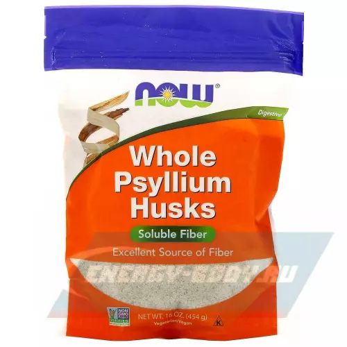  NOW FOODS Psyllium Husk Whole Натуральный, 454 г