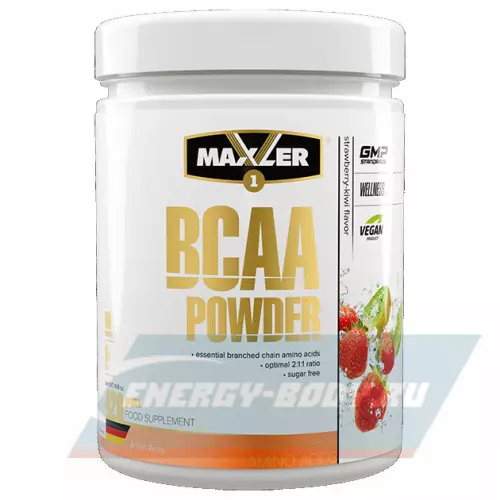 ВСАА MAXLER BCAA Powder 2:1:1 Sugar Free EU Клубника - Киви, 420 г