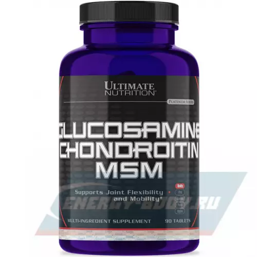 Суставы, связки Ultimate Nutrition ULT Glucosamine & Chondroitin & MSM 90 таблеток