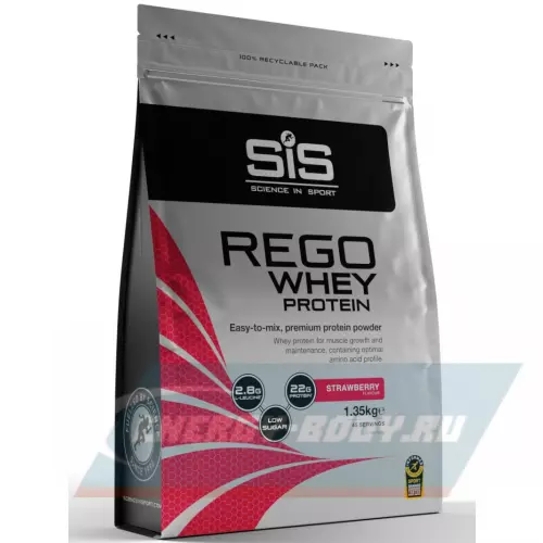  SCIENCE IN SPORT (SiS) REGO Whey Protein Клубника, 1500 г