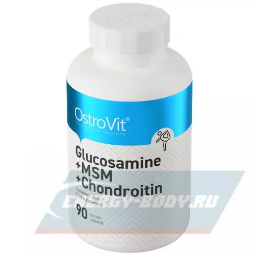 Суставы, связки OstroVit Glucosamine MSM Chondroitin 90 таблеток