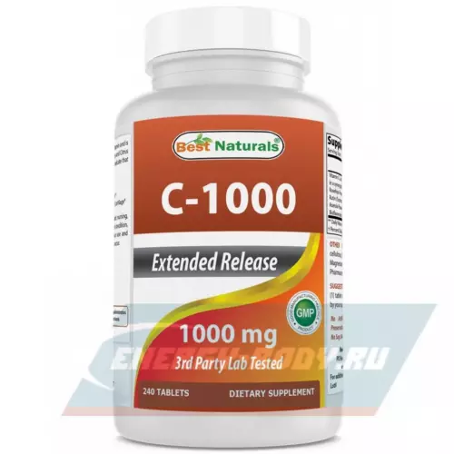  BestNaturals Vitamin C 1000 mg 240 таблеток