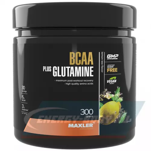 ВСАА MAXLER BCAA + Glutamine Лимонный чай, 300 г