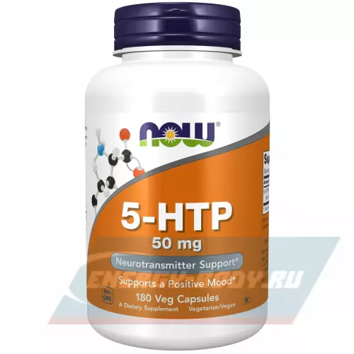  NOW FOODS 5-HTP 50 mg 180 веган капсул