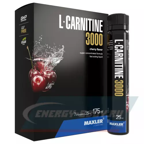 L-Карнитин MAXLER L-Carnitine 3000 Вишня, 7 x 25 мл