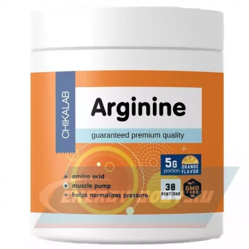 Аминокислотны Chikalab Arginine 150 г Апельсин, 150 г