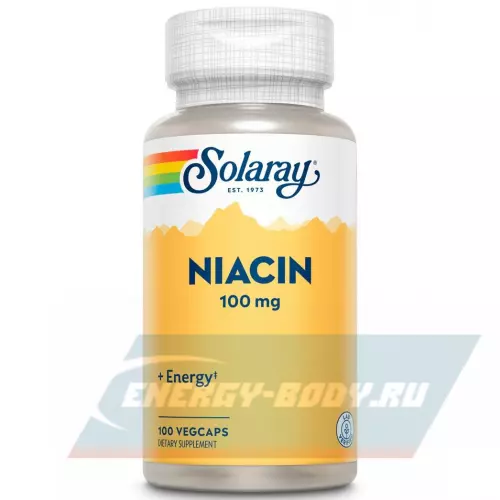  Solaray Niacin 100 mg 100 веган капсул