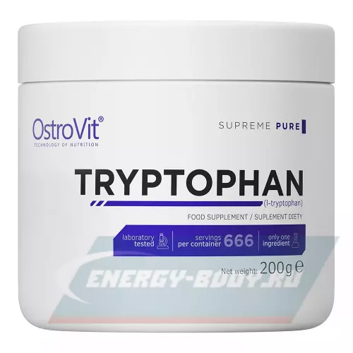Аминокислотны OstroVit Tryptophan supreme PURE Натуральный, 200 г