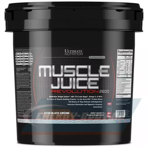 Гейнер Ultimate Nutrition Muscle Juice Revolution 2600 Шоколад, 5040 г