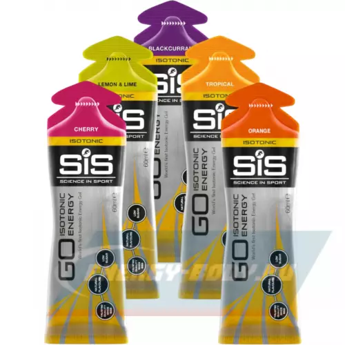 Энергетический гель SCIENCE IN SPORT (SiS) GO Isotonic Energy Gels Микс, 5 x 60 мл Микс