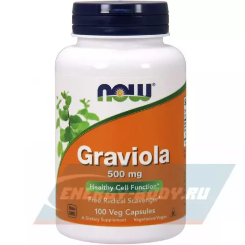  NOW FOODS Graviola 500 mg 100 веган капсул