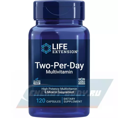  Life Extension Two-Per-Day Multivitamin 120 капсул