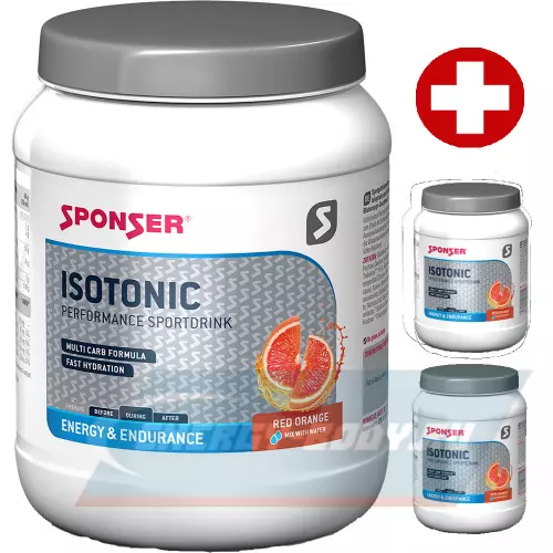  SPONSER ISOTONIC 3 шт Mix, 3 x 1000 г