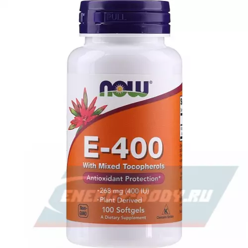  NOW FOODS Natural E-400 100 капсул
