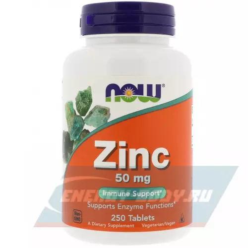  NOW FOODS Zinc Gluconate 50 mg 250 таблеток