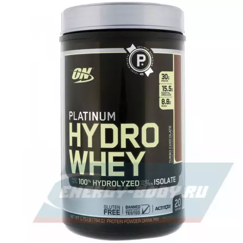  OPTIMUM NUTRITION Platinum Hydro Whey Шоколад мята, 794 г