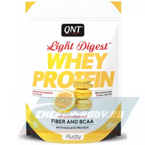  QNT LIGHT DIGEST WHEY PROTEIN Лимонно - миндальное печенье, 500 г