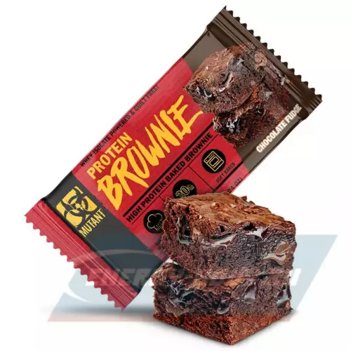 Батончик протеиновый Mutant Protein Brownie Шоколадная помадка, 58 г