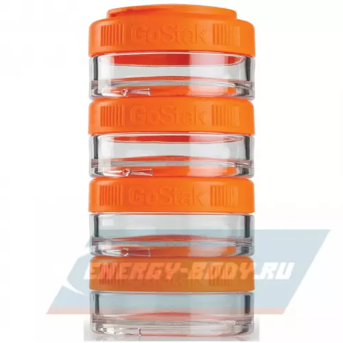  BlenderBottle GoStak Tritan™ 4 контейнера x 40 мл, Ораньжевый