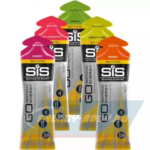 Энергетический гель SCIENCE IN SPORT (SiS) GO Isotonic Energy Gels Микс, 5 x 60 мл Микс