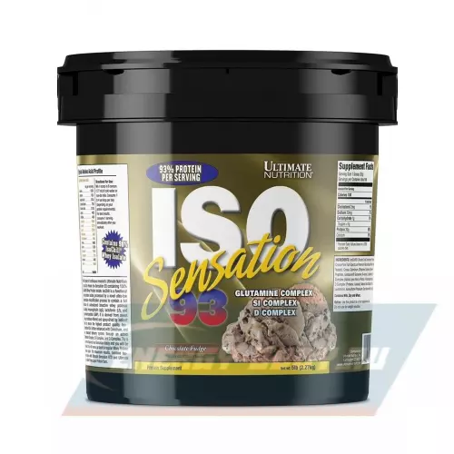  Ultimate Nutrition ISO Sensation 93 Шоколадный фадж, 2270 г