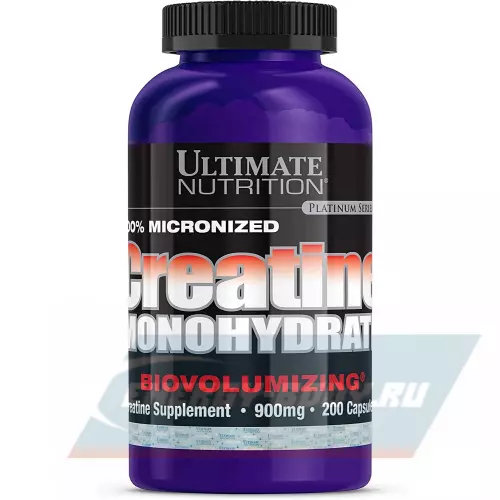  Ultimate Nutrition Micronized Creatine Monohydrate 200 капсул