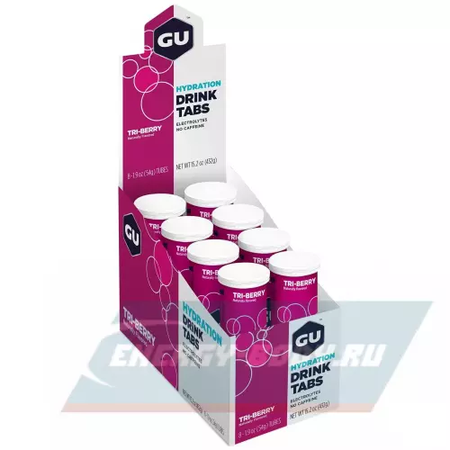  GU ENERGY GU HYDRATION DRINK TABS Лесные ягоды, 8 туб