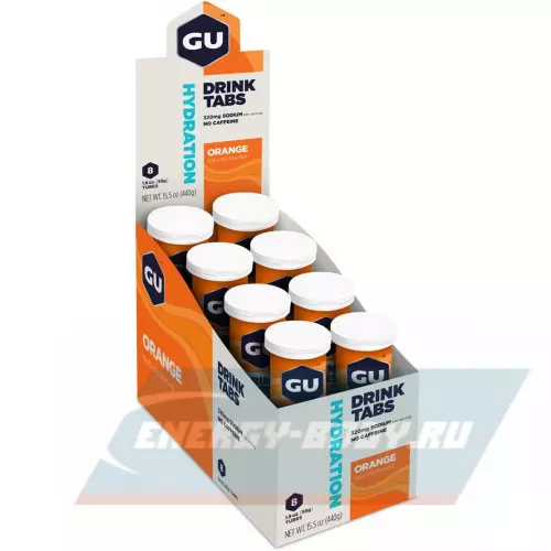  GU ENERGY GU HYDRATION DRINK TABS Апельсин, 8 туб