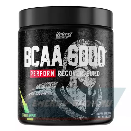 ВСАА NUTREX BCAA 6000 2:1:1 Зеленое яблоко, 232 г