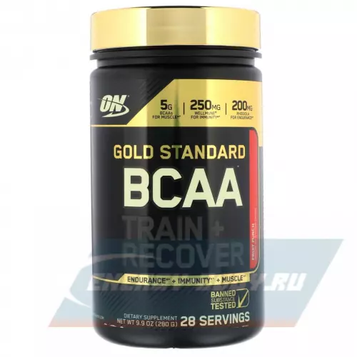 ВСАА OPTIMUM NUTRITION BCAA Gold Standard 3:1:1 Фруктовый пунш, 280 г