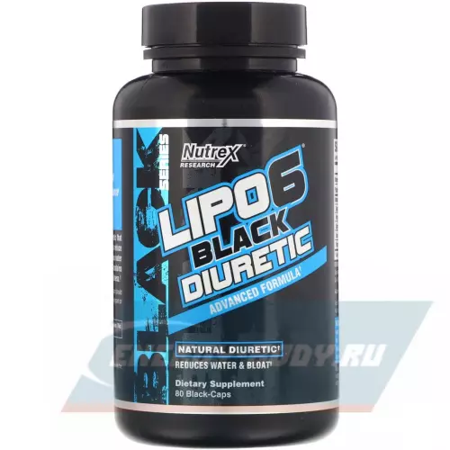  NUTREX Lipo-6 Black Diuretic 80 капсул