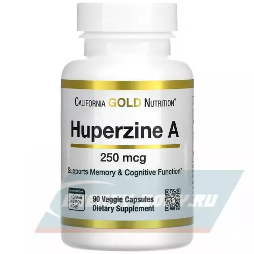  California Gold Nutrition Huperzine A 250 mcg 90 вегетарианских капсул