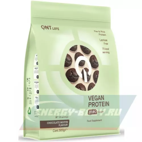  QNT VEGAN PROTEIN Шоколад - Маффин, 500 г