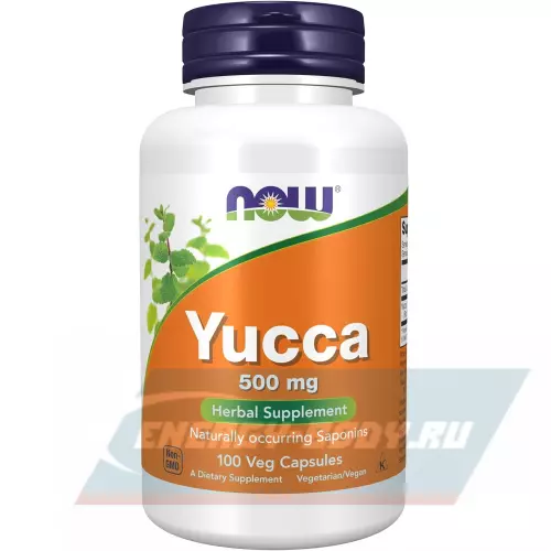  NOW FOODS Yucca 500 mg 100 веган капсул