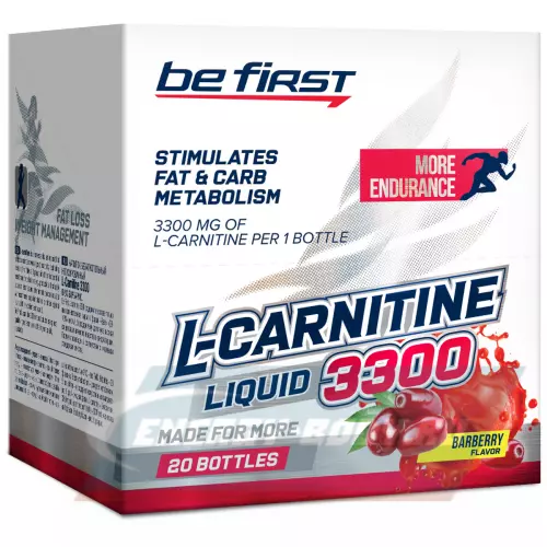 L-Карнитин Be First L-Carnitine Liquid 3300 mg Барбарис, 20 х 25 мл