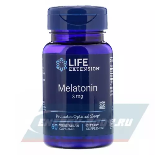  Life Extension Melatonin 3 mg 60 вегетарианских капсул