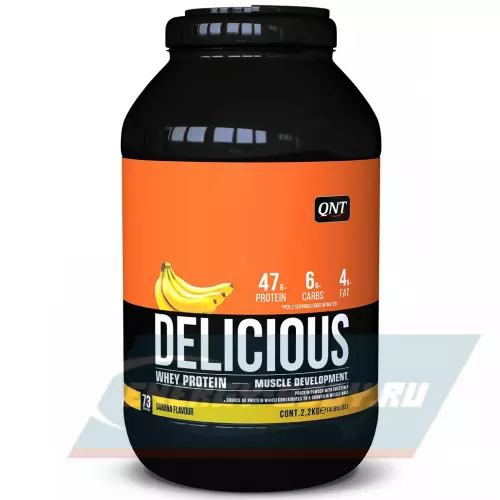  QNT DELICIOUS WHEY PROTEIN POWDER Банан, 2200 г