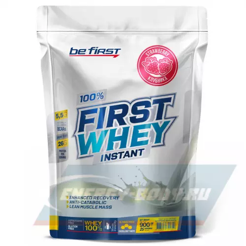  Be First First Whey Instant (сывороточный протеин) Клубника, 900 г