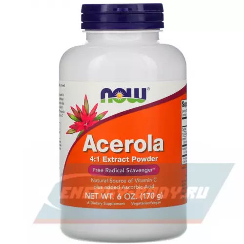  NOW FOODS Foods Acerola 4-1 Extract Powder (ДУБЛЬ) 170 г