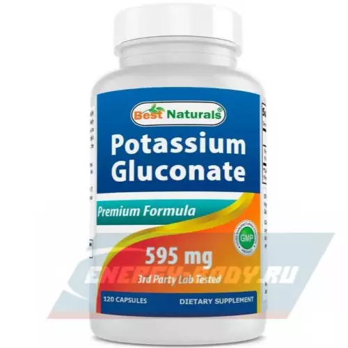 Минералы BestNaturals Potassium Gluconate 595 mg 120 таблеток