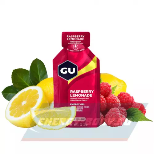 Энергетический гель GU ENERGY GU ORIGINAL ENERGY GEL no caffeine Малиновый лимонад, 1 стик x 32 г