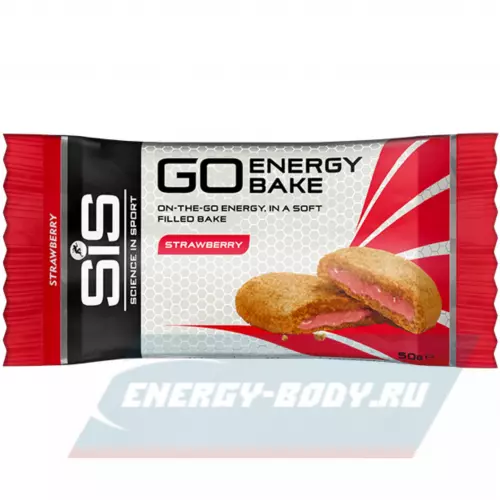 Батончик энергетический SCIENCE IN SPORT (SiS) GO Energy Bake Клубника, 5 x 50 г