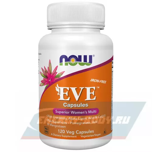  NOW FOODS EVE Womens Multiple Vitamin iron free 120 капсул