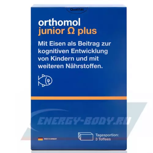 Omega 3 Orthomol Junior Omega plus Нейтральный, курс 30 дней