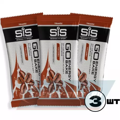 Батончик энергетический SCIENCE IN SPORT (SiS) GO Energy Bake Тирамису, 3 x 50 г